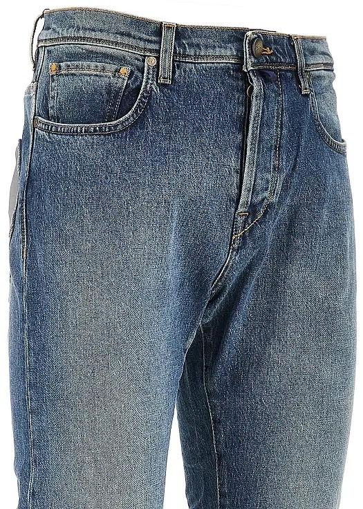 Blugi Stretch denim tapered fit jeans - Img 2