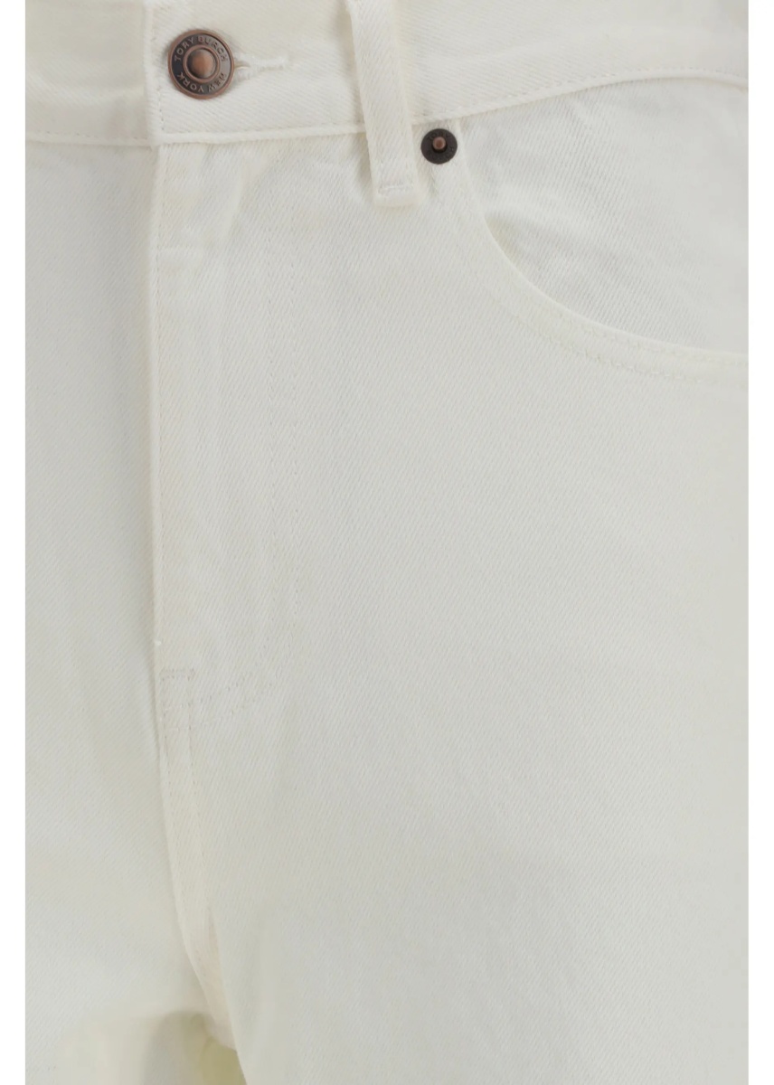 Blugi T Monogram Contrast Cuff Straight-Leg Jeans - Img 3