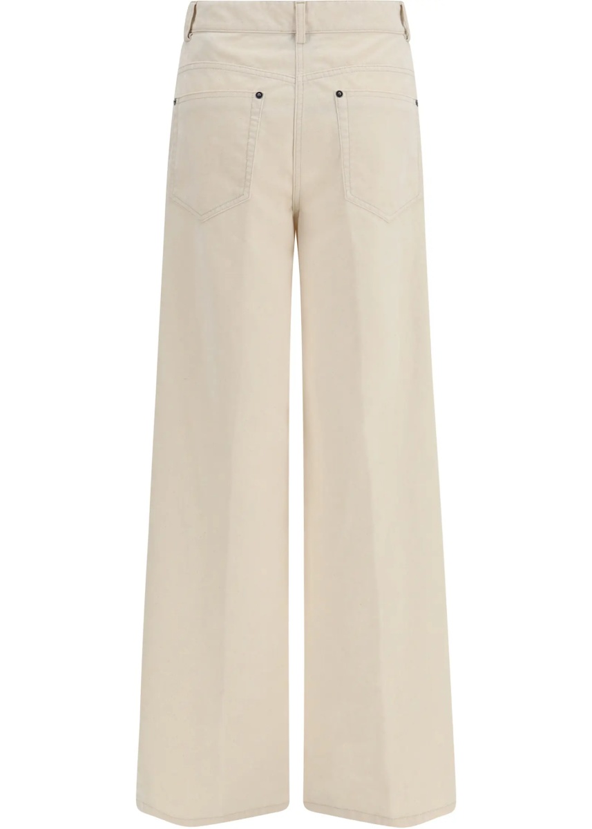 Blugi Wide leg Jeans in flocked denim - Img 2
