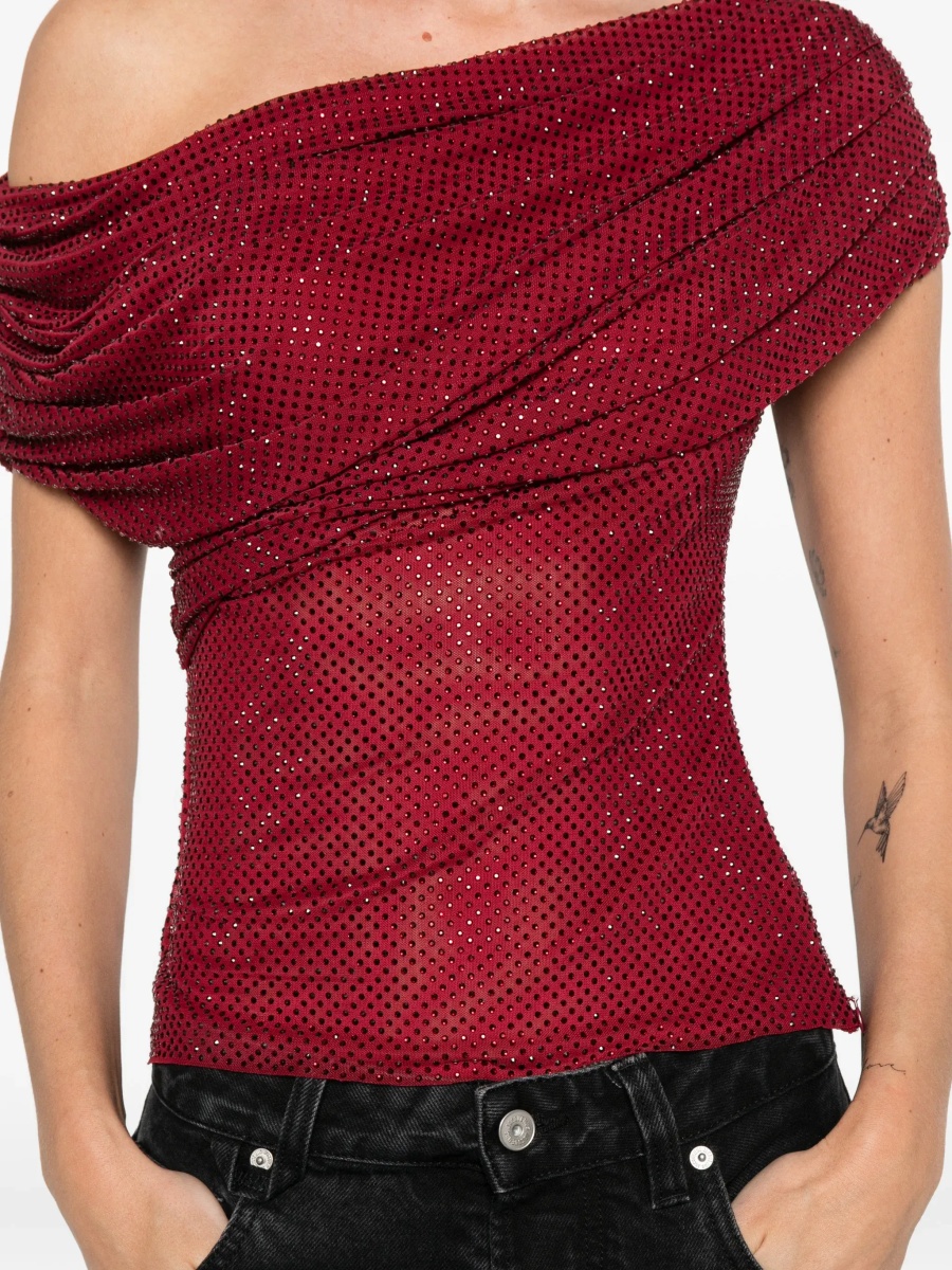 Bluza Asymmetrical Top With Rhinestones - Img 6