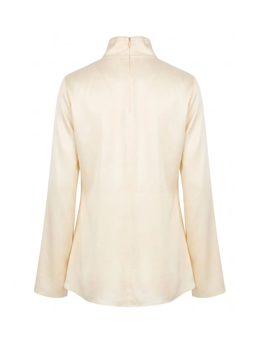 Bluza Blouse with high neck - Img 2