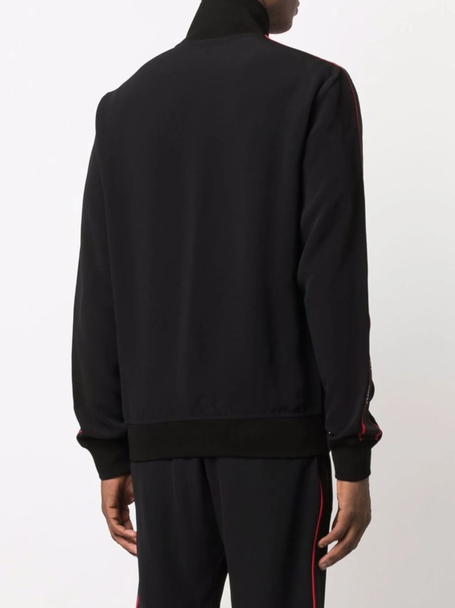 Bluza de trening Alexander McQueen neagra din bumbac si poliamida - Img 4