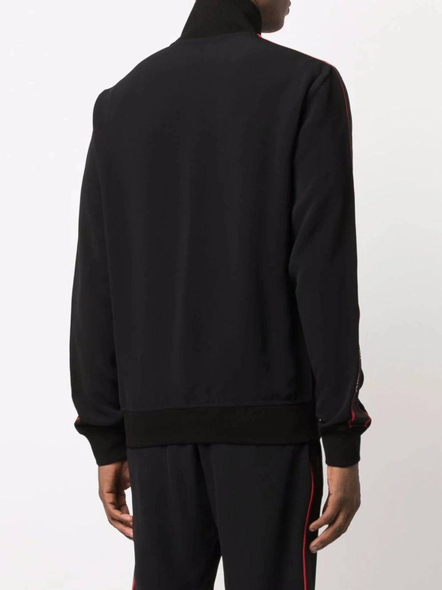 Bluza de trening Alexander McQueen neagra din bumbac si poliamida - Img 4