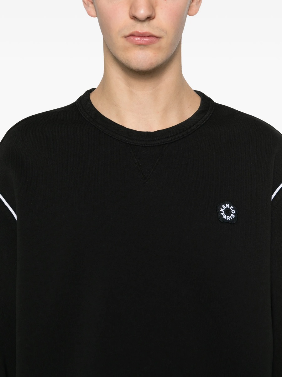 Bluza de trening Kenzo neagra din bumbac - Img 5