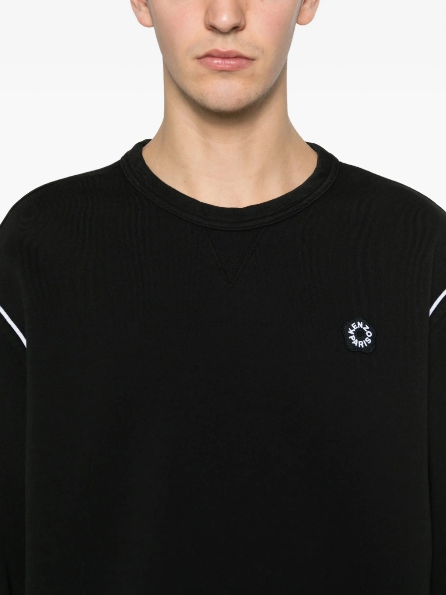 Bluza de trening Kenzo neagra din bumbac - Img 5