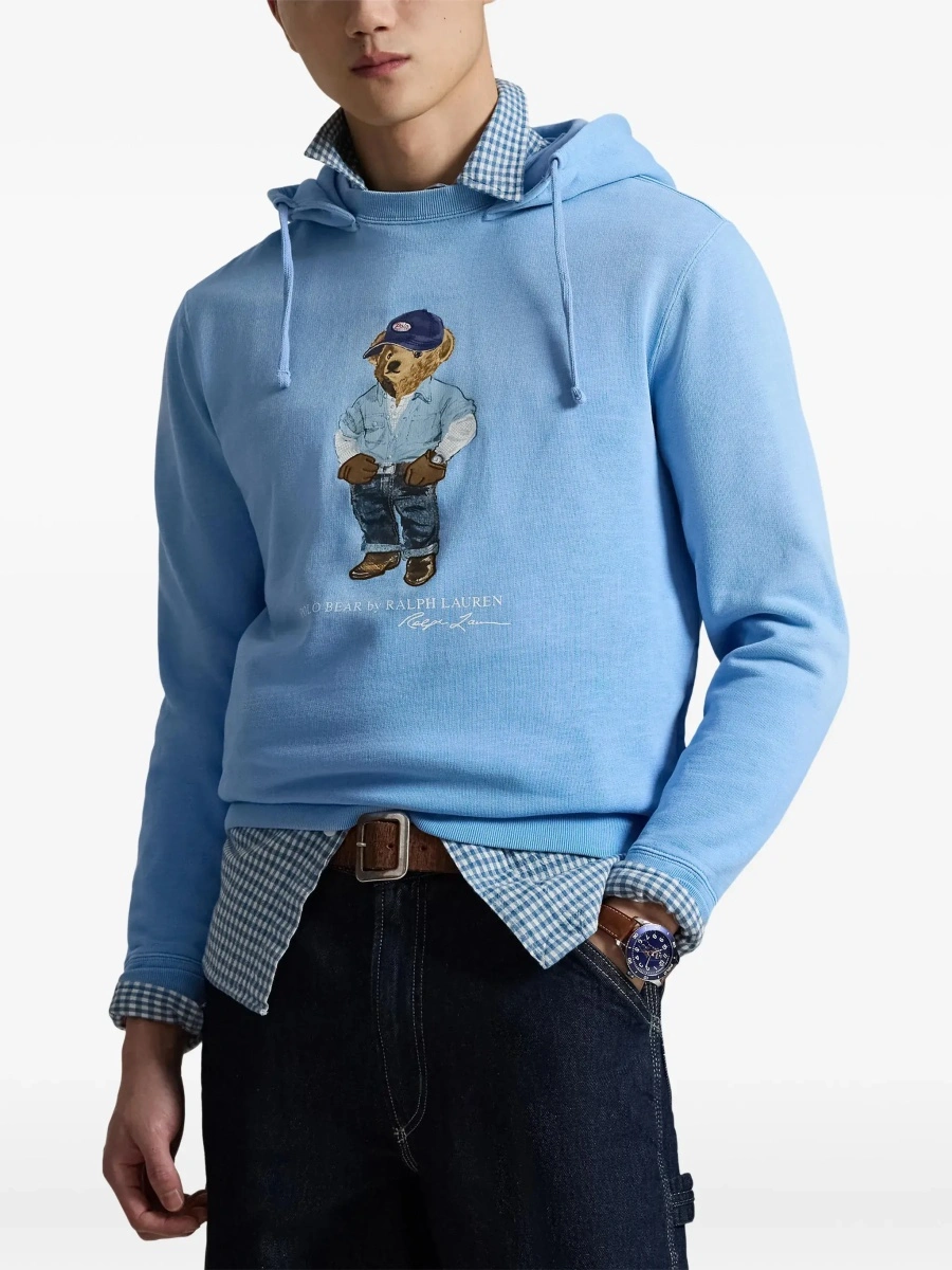 Bluza de trening Ralph Lauren albastra din bumbac - Img 5