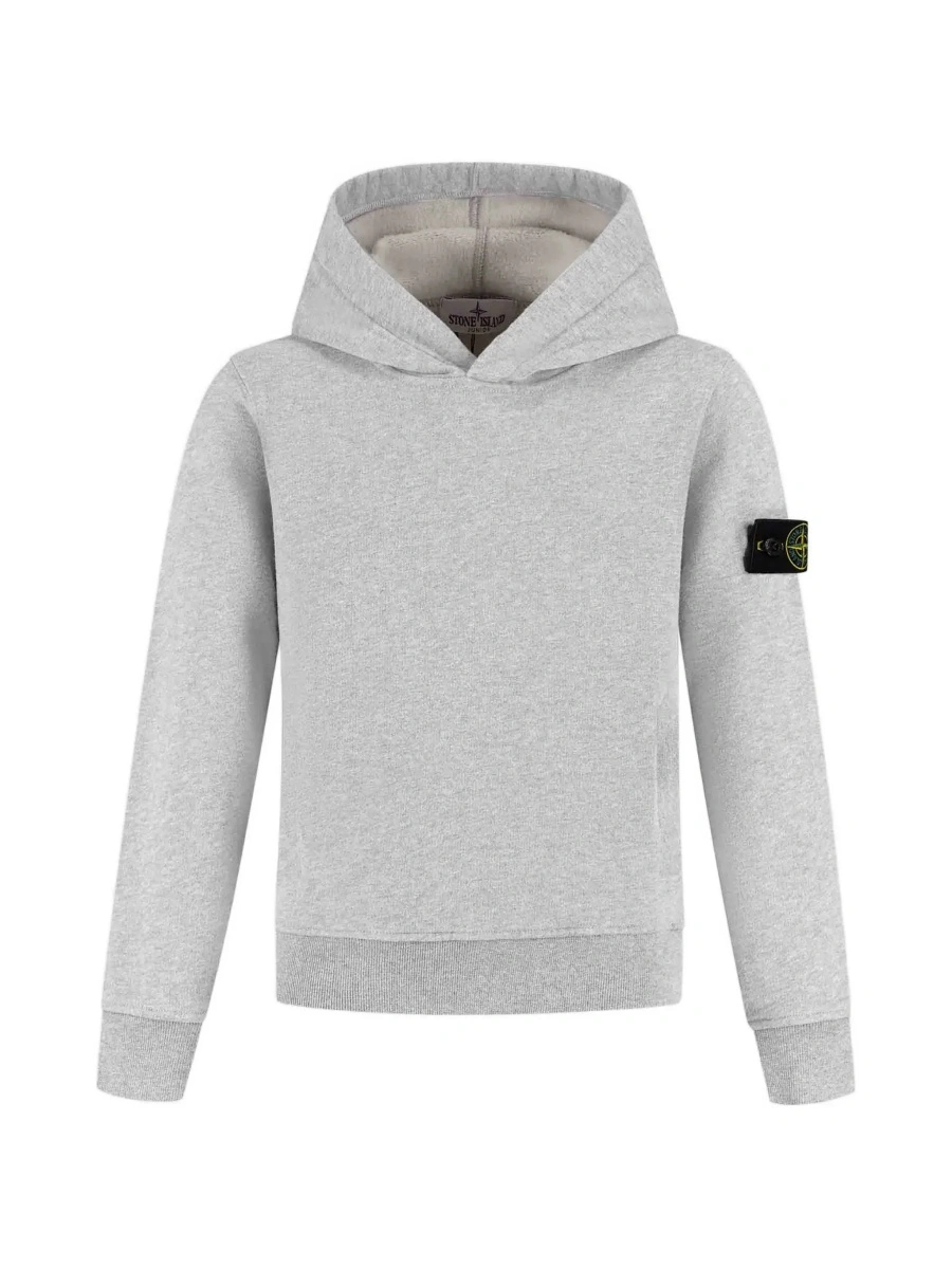 Bluza de trening Stone Island gri din bumbac - Img 5