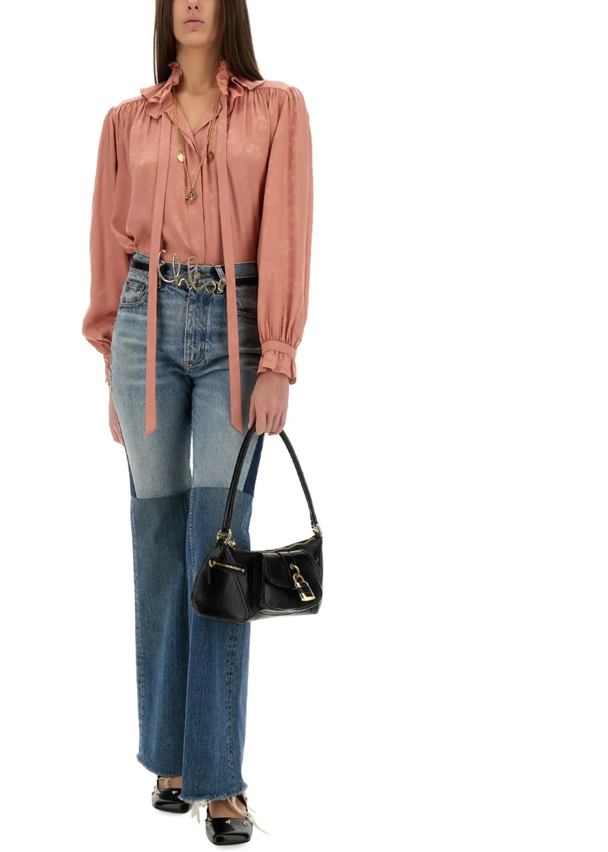 Bluza Fluid Silk Jacquard Blouse - Img 2