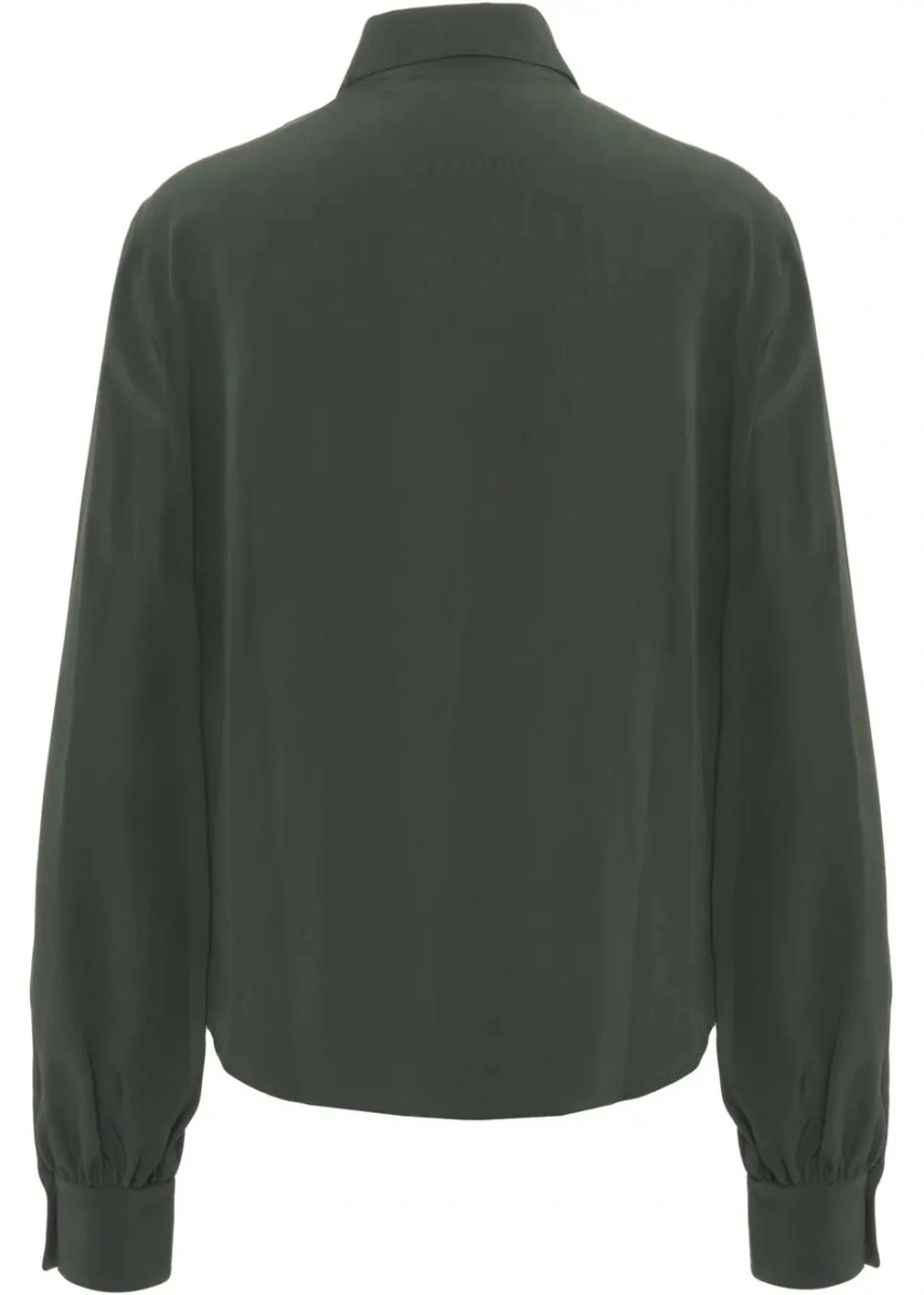 Bluza Himon's verde din matase - Img 3