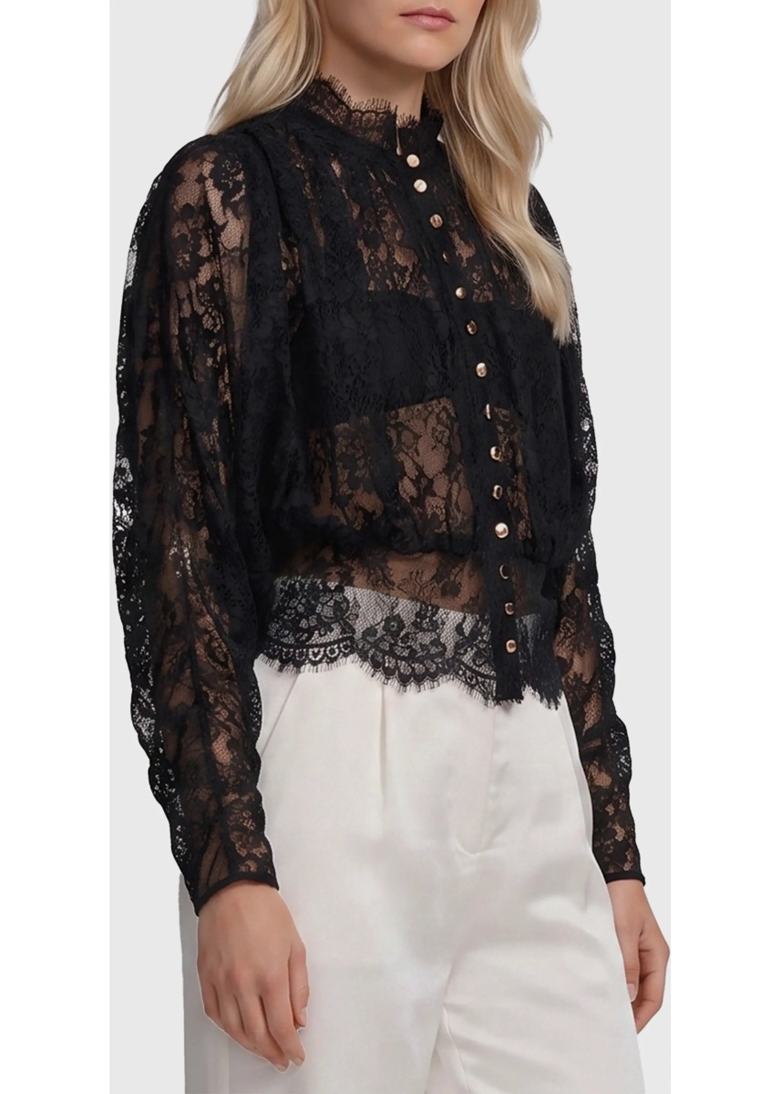 Bluza Lace High Neck Blouse - Img 4