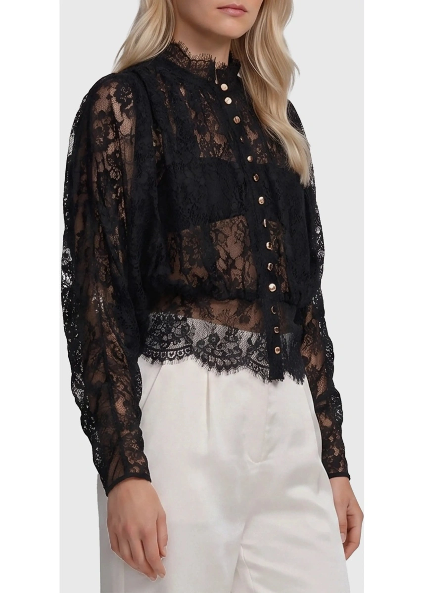 Bluza Lace High Neck Blouse - Img 4