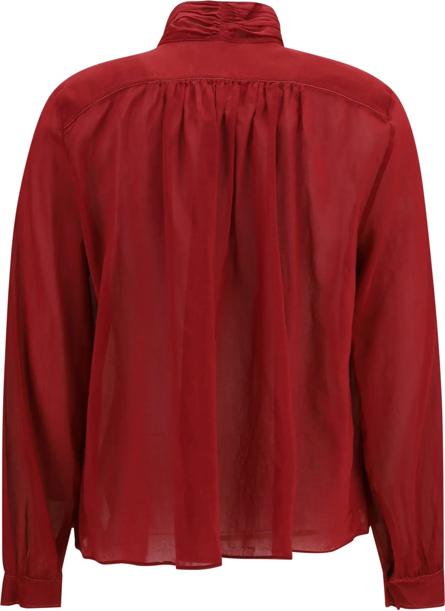 Bluza pleated high-neck Blouse - Img 2