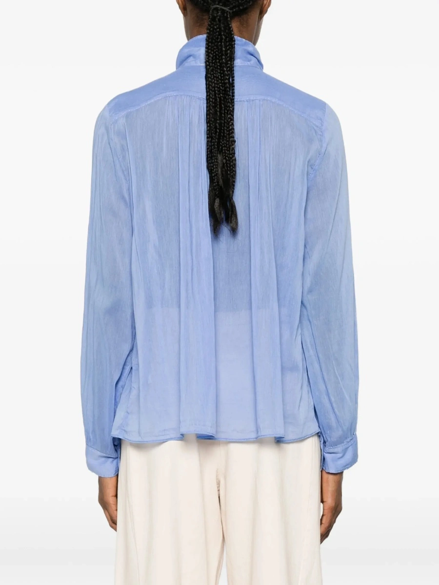 Bluza pleated high-neck Blouse - Img 6