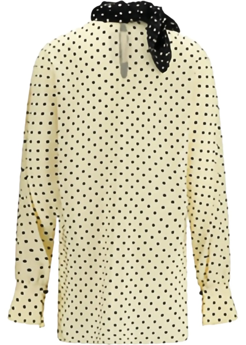 Bluza Polka dot Blouse with side bow - Img 4