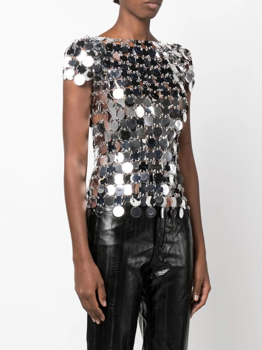 Bluza RABANNE argintie - Img 3