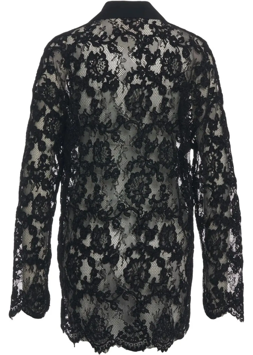 Bluza Semicouture neagra din dantela - Img 3
