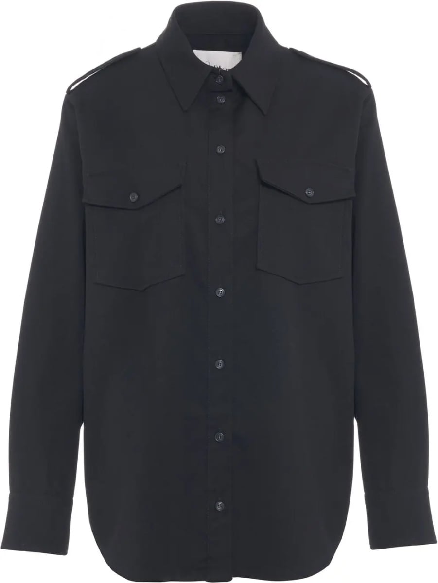 Bluza Shirt blouse with epaulettes - Img 2