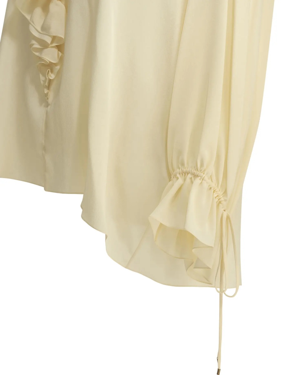 Bluza Silk blouse with ruffles - Img 4