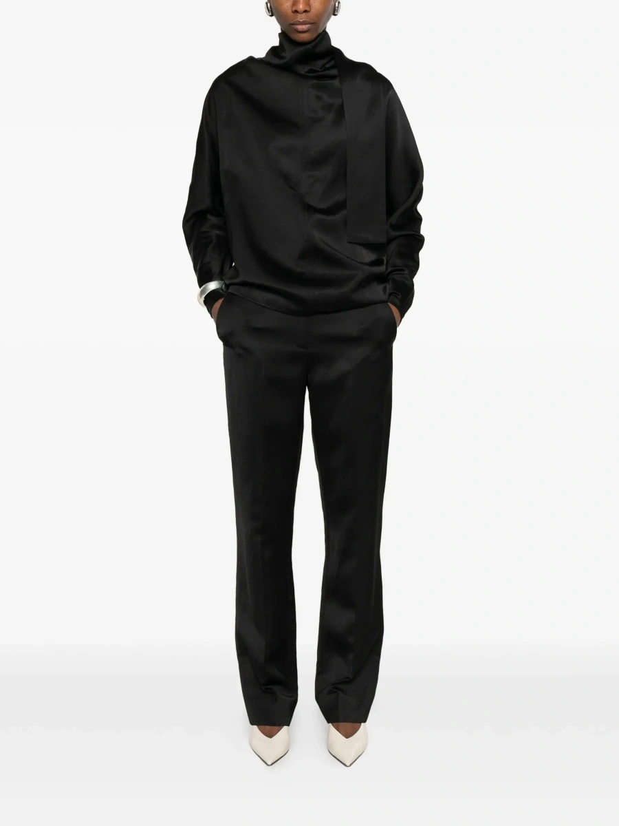 Bluza TOTEME neagra din matase - Img 4