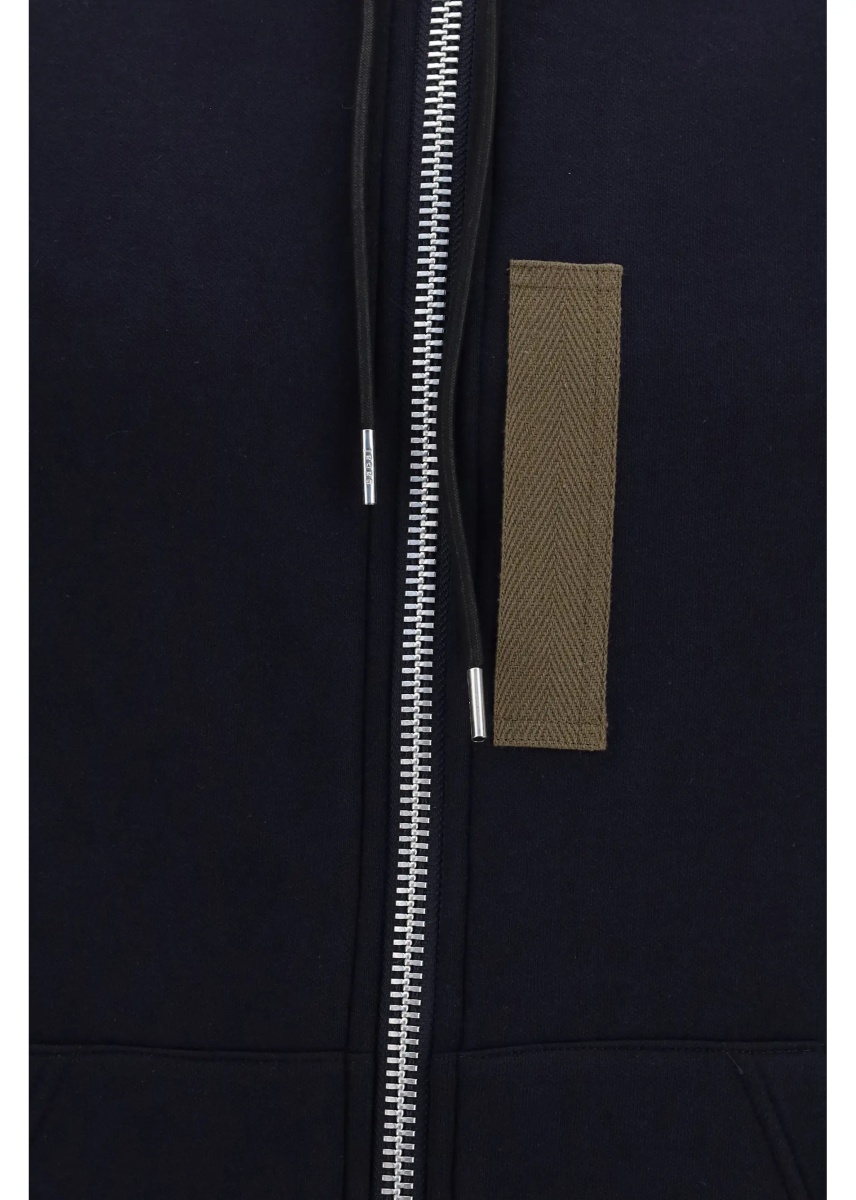 Bluza trening Cotton blend and twill Hoodie - Img 3