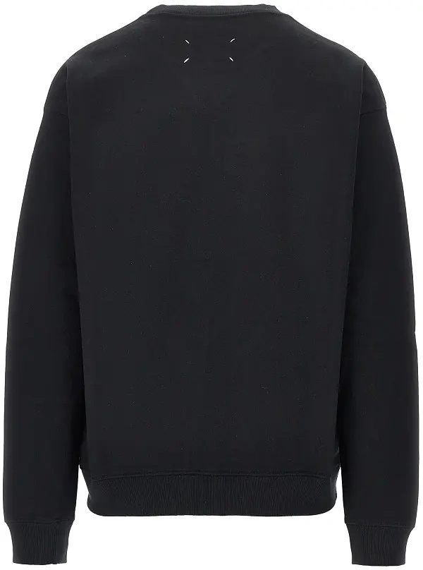 Bluza trening Logo print oversized crewneck sweatshirt - Img 3