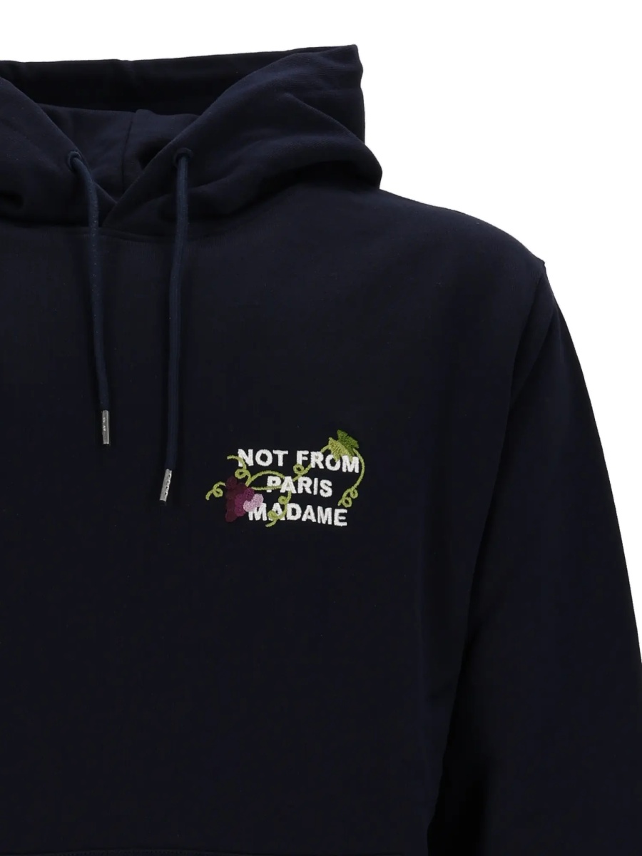 Bluza trening NAVY Vine Embroidered Slogan Hoodie - Img 4