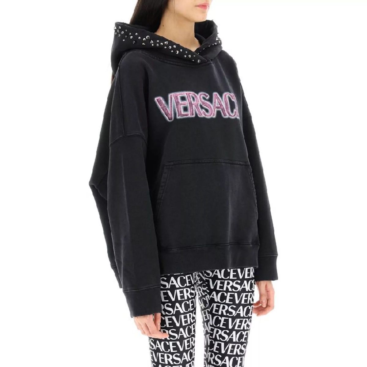 Bluza trening Versace Cotton Logo Sweatshirt - Img 2