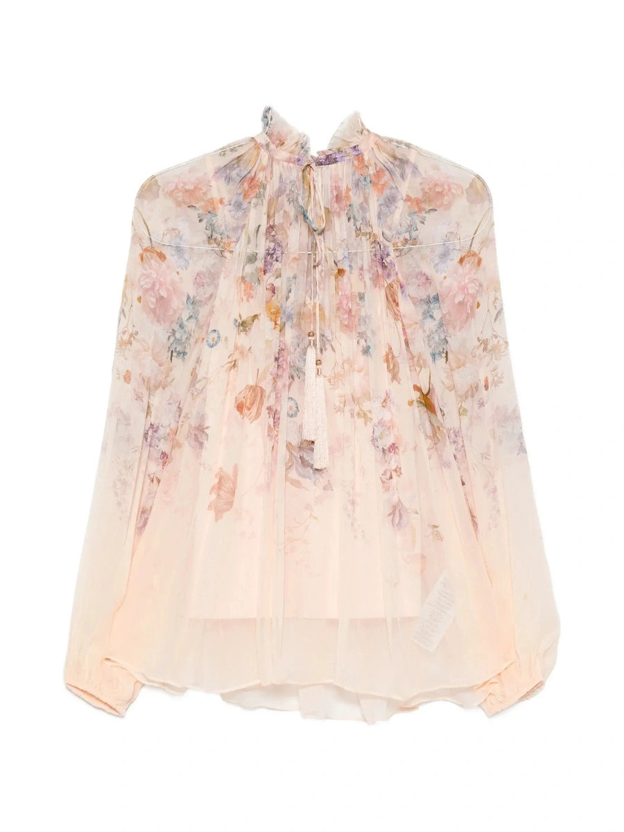 Bluza ZIMMERMANN roz din vascoza - Img 5
