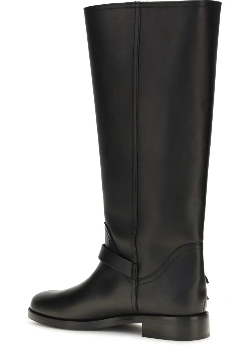 Bocanci casual Pinko negri din piele - Img 3