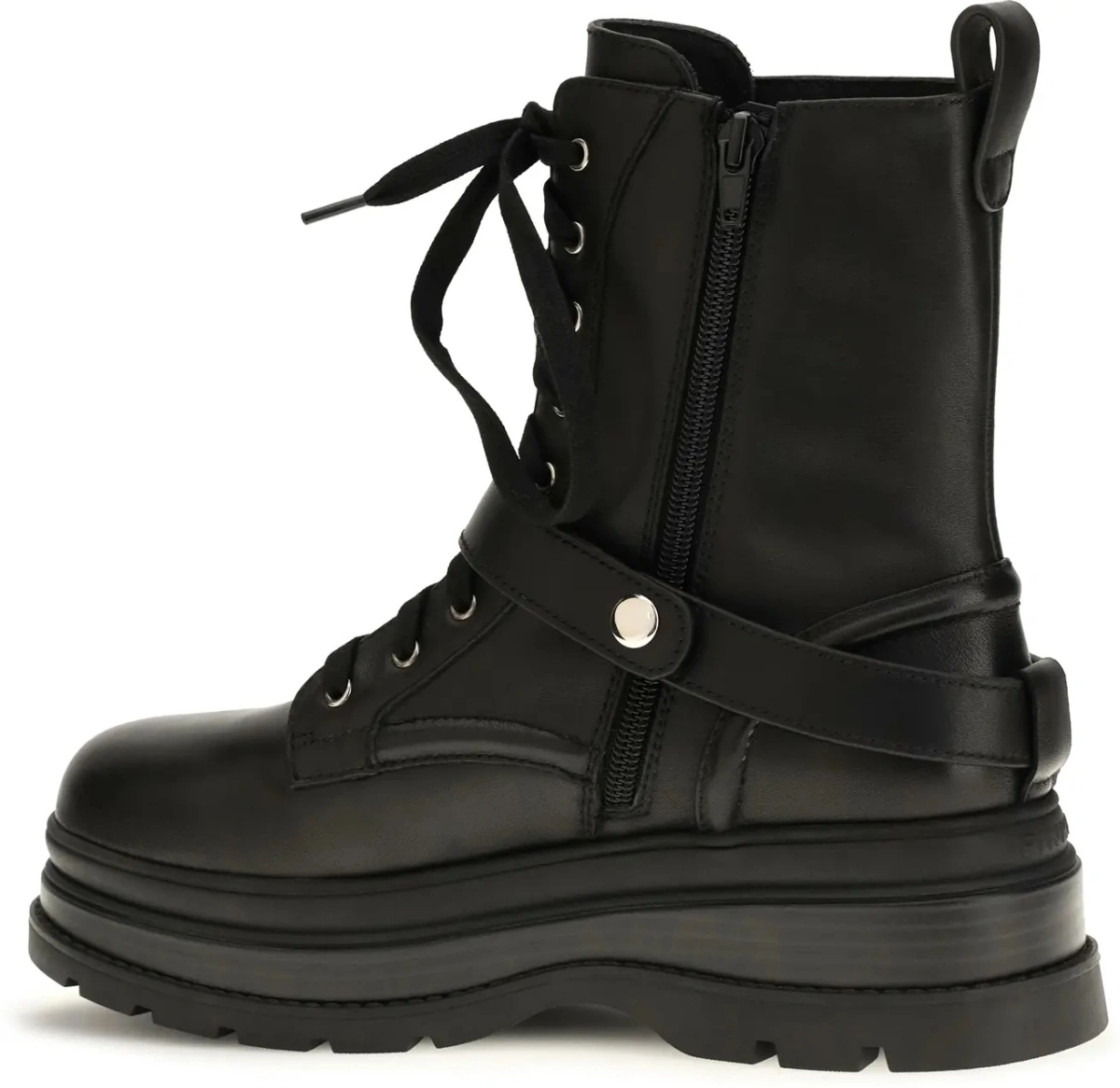 Bocanci casual Pinko negri din piele - Img 3