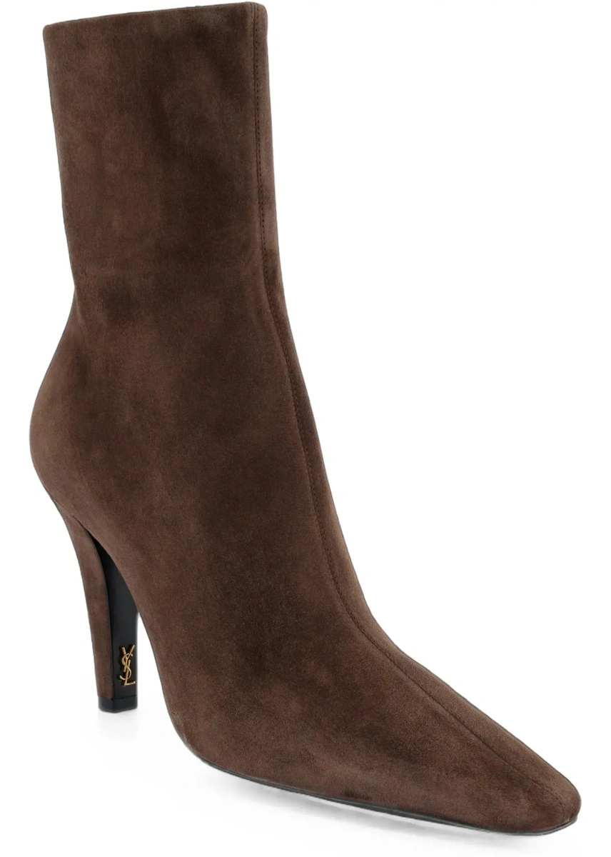 Bocanci casual Saint Laurent multicolori din piele intoarsa - Img 4