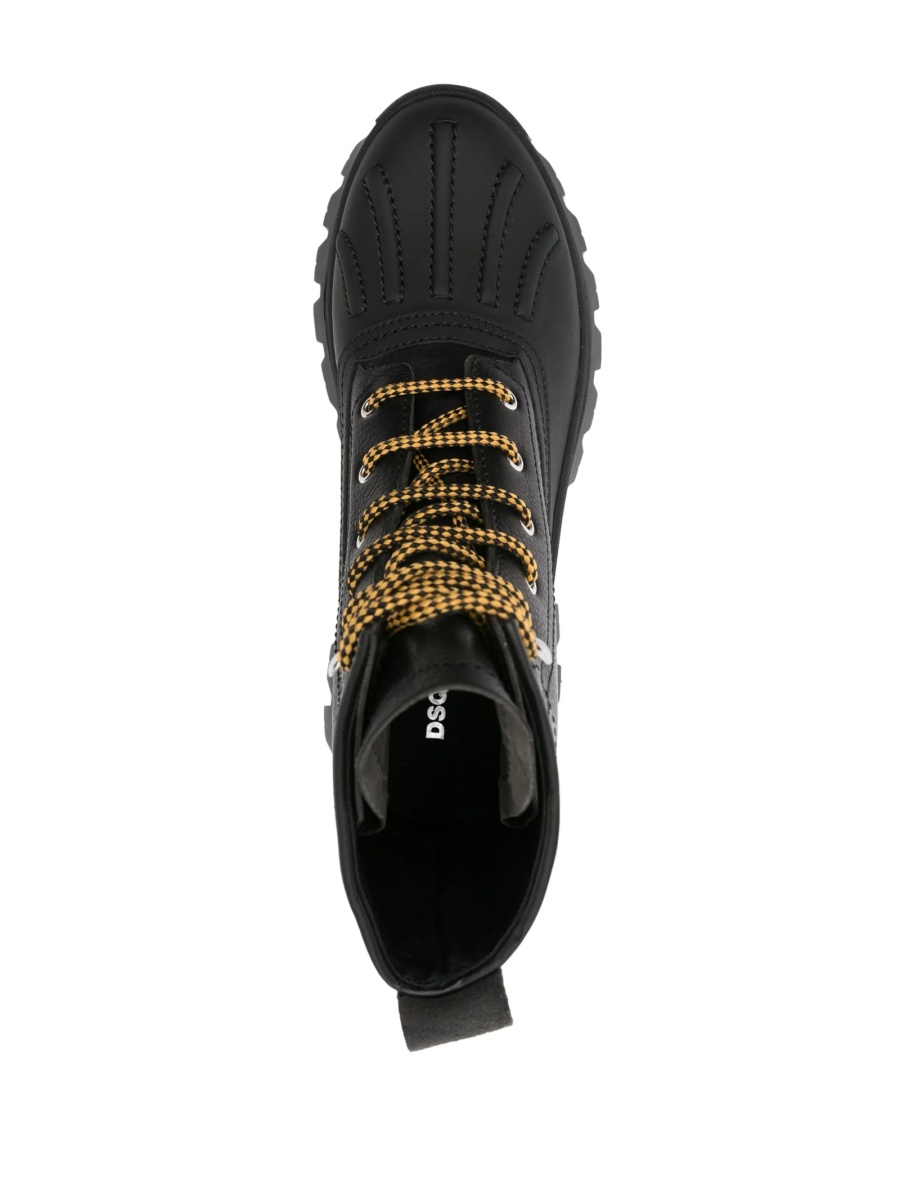 Bocanci DSQUARED2 negri din piele - Img 4