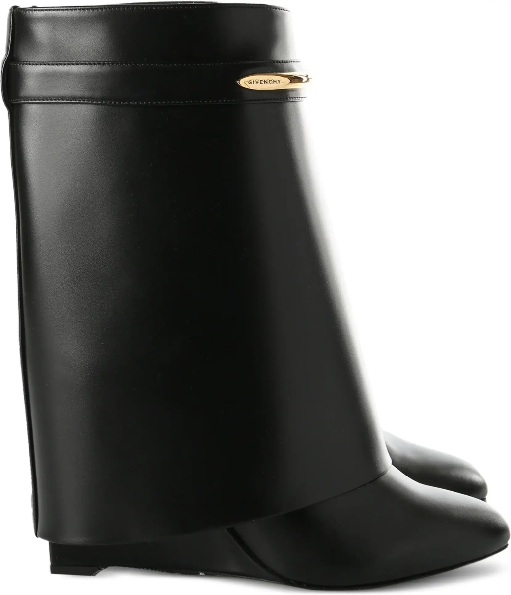 Bocanci Leather Shark Ankle Boots - Img 2