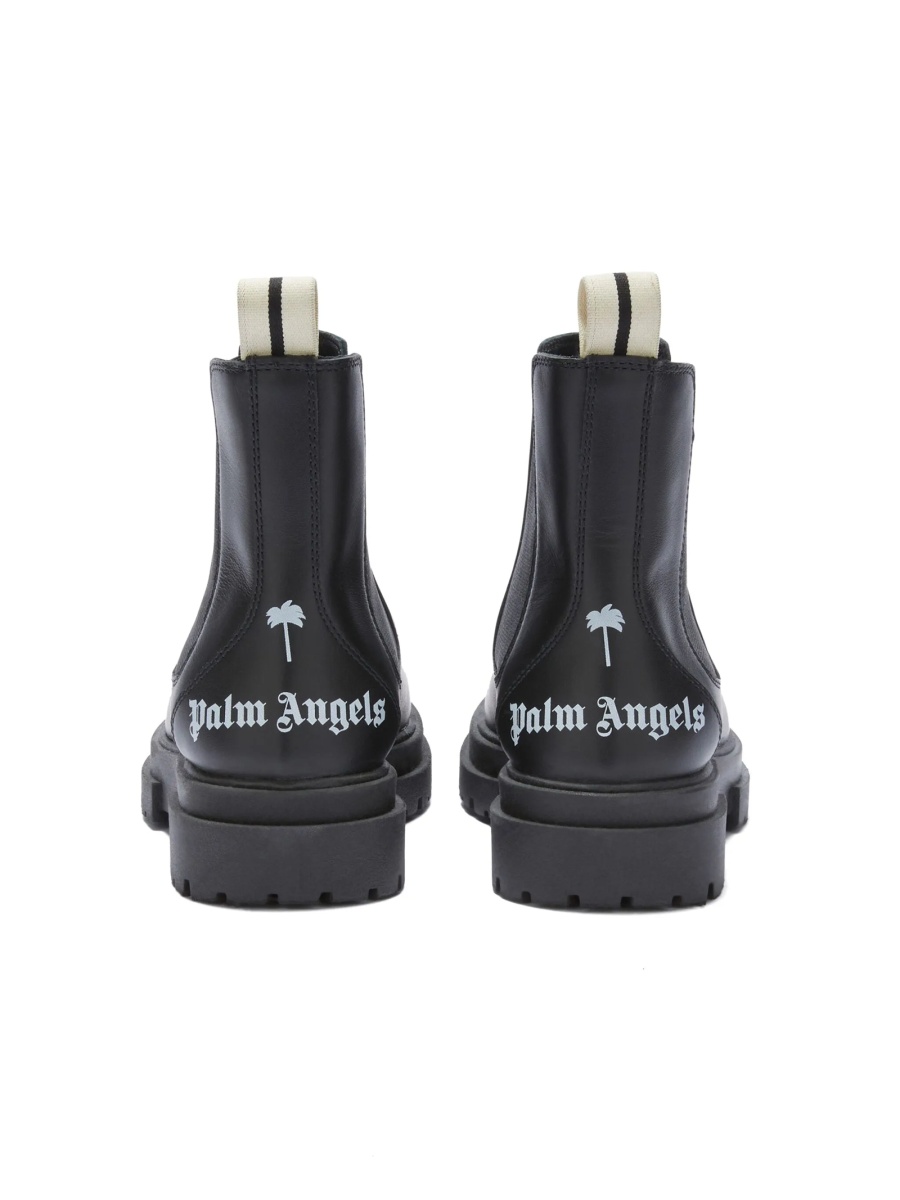 Bocanci Palm Angels negri din piele - Img 3