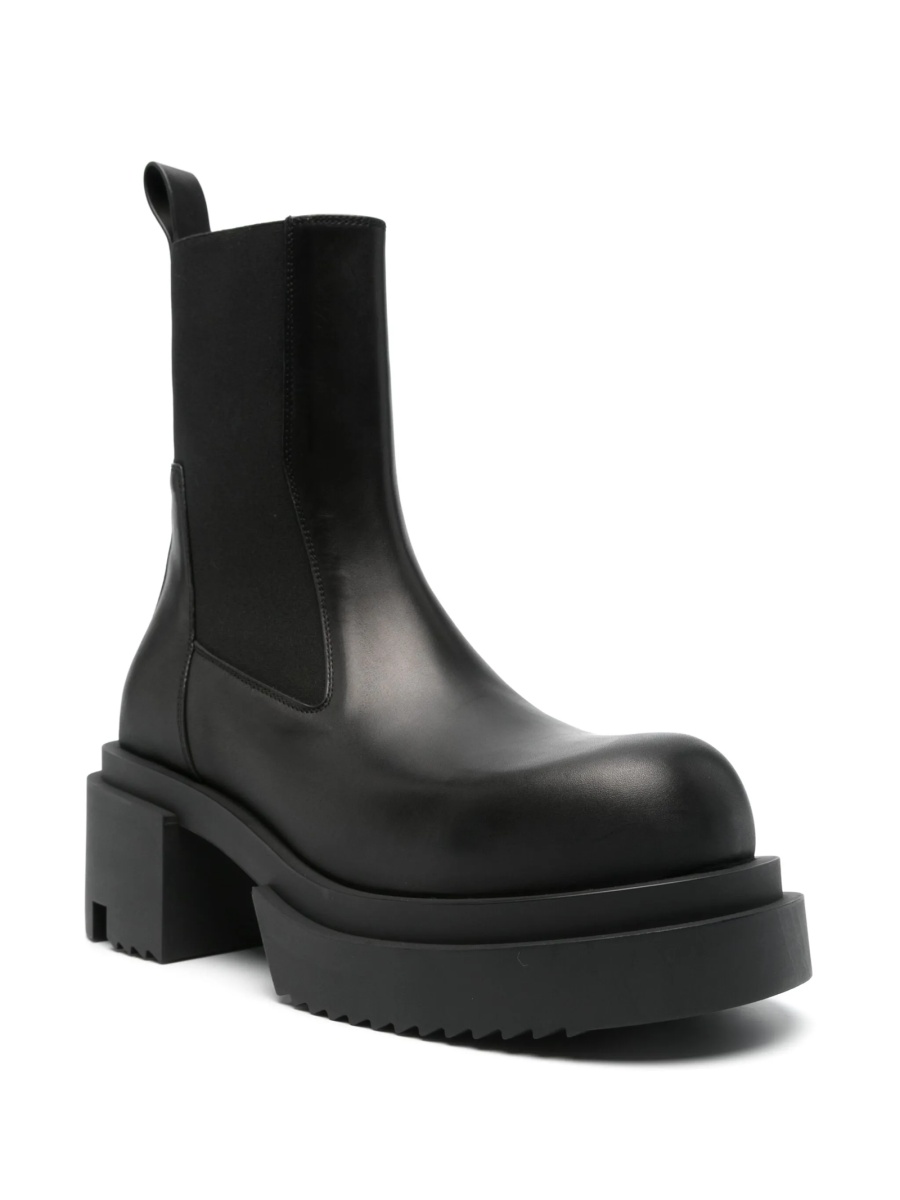 Bocanci Rick Owens negri din piele - Img 2