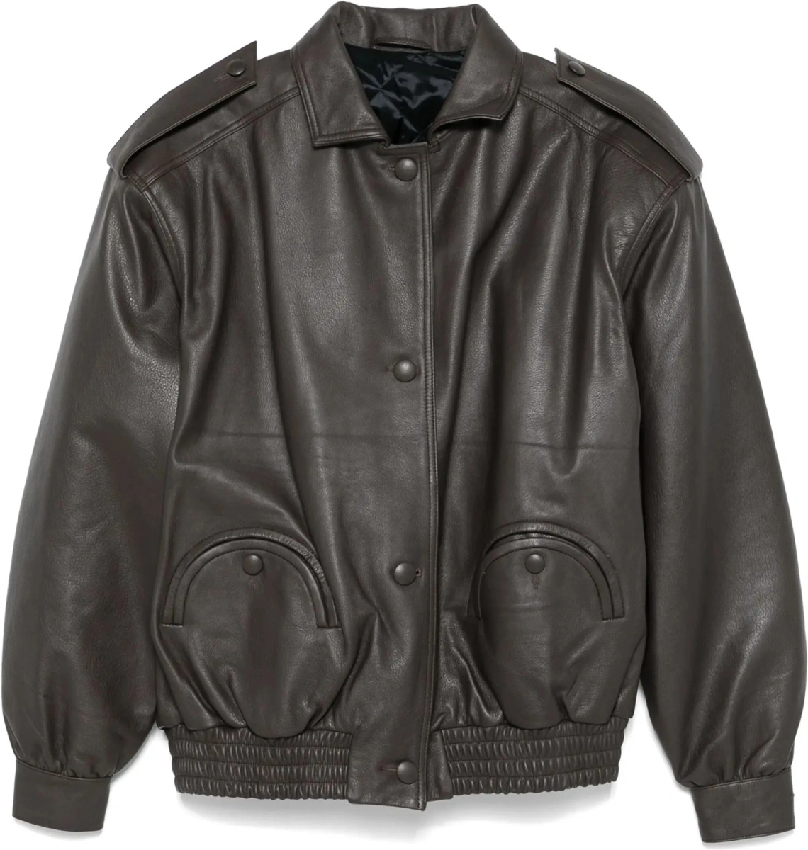 Bomber Charlie Ares leather Bomber Jacket - Img 8