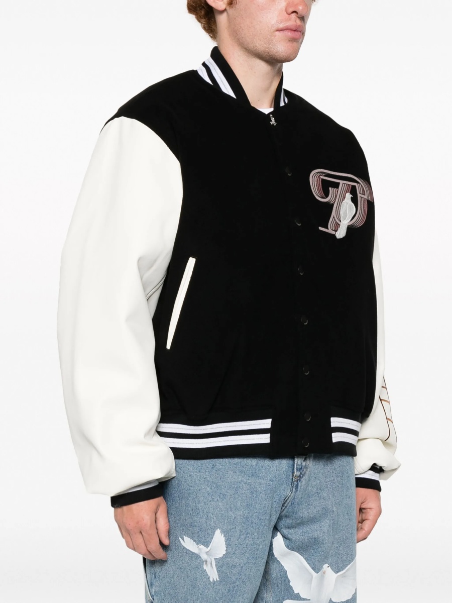 Bomber jacket 3.PARADIS neagra din lana - Img 4