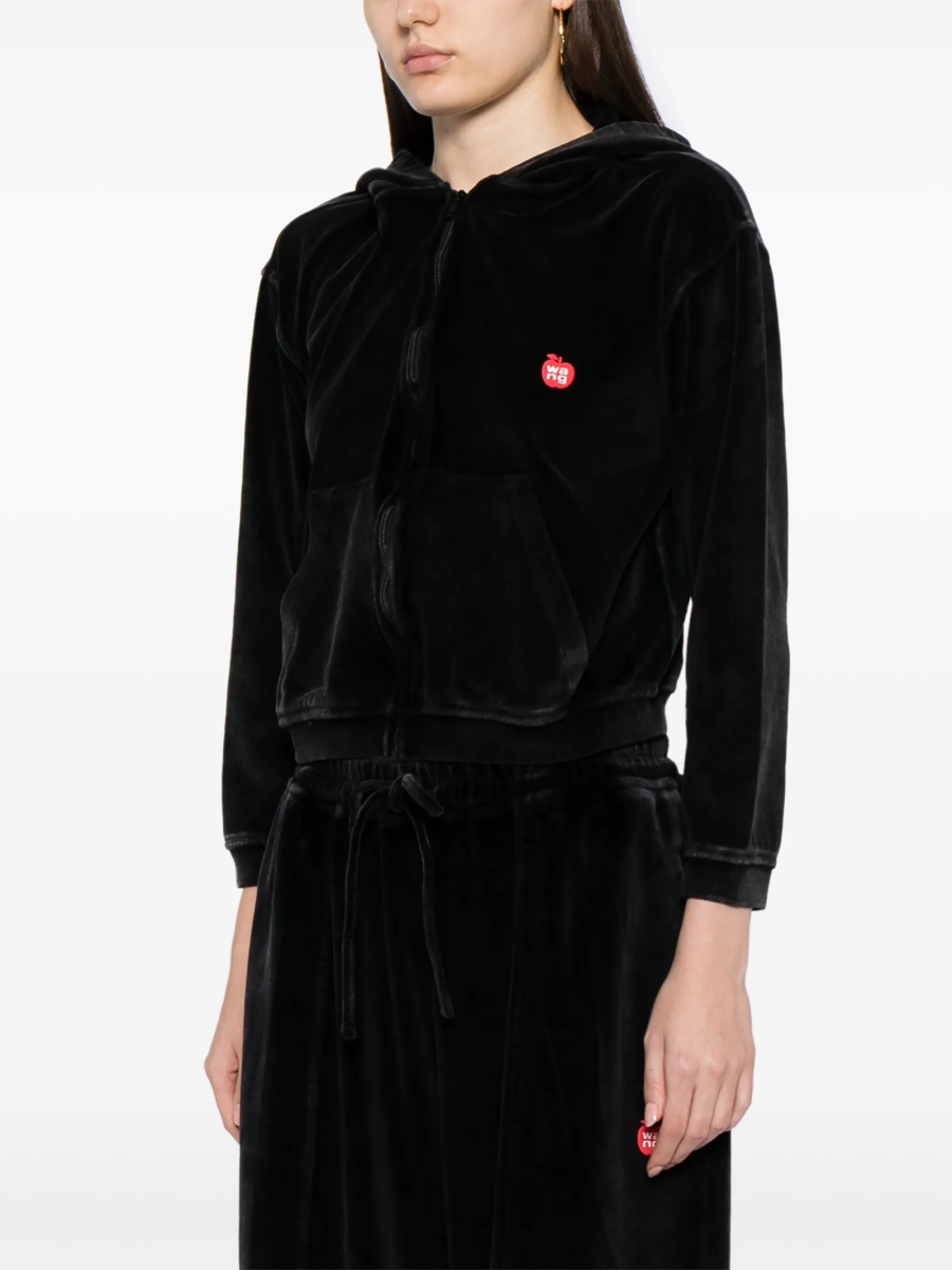 Bomber jacket Alexander Wang neagra din polyester si bumbac - Img 3