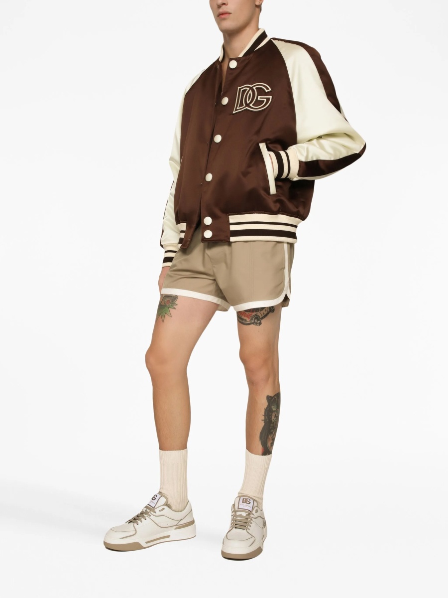 Bomber jacket Dolce &amp; Gabbana maro din polyester - Img 3