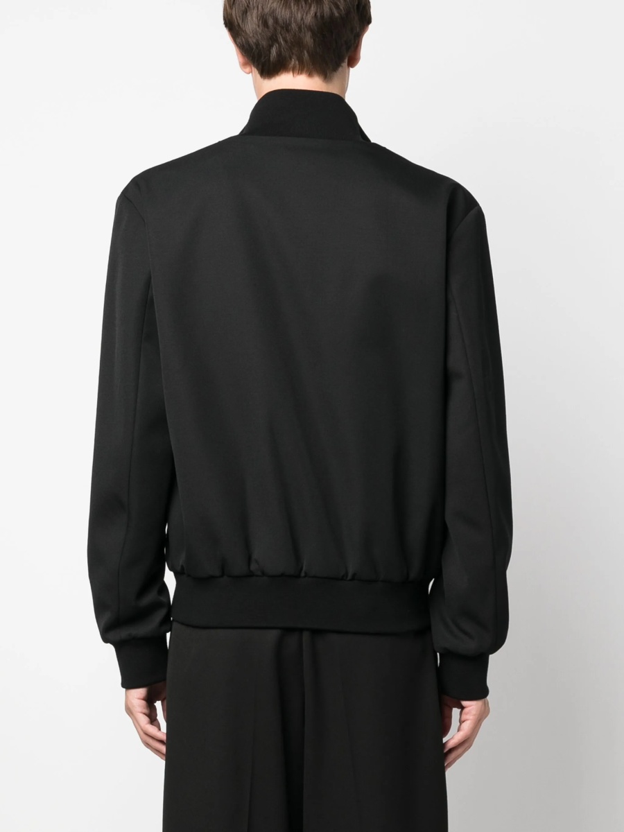 Bomber jacket DSQUARED2 neagra din polyester si lana - Img 4