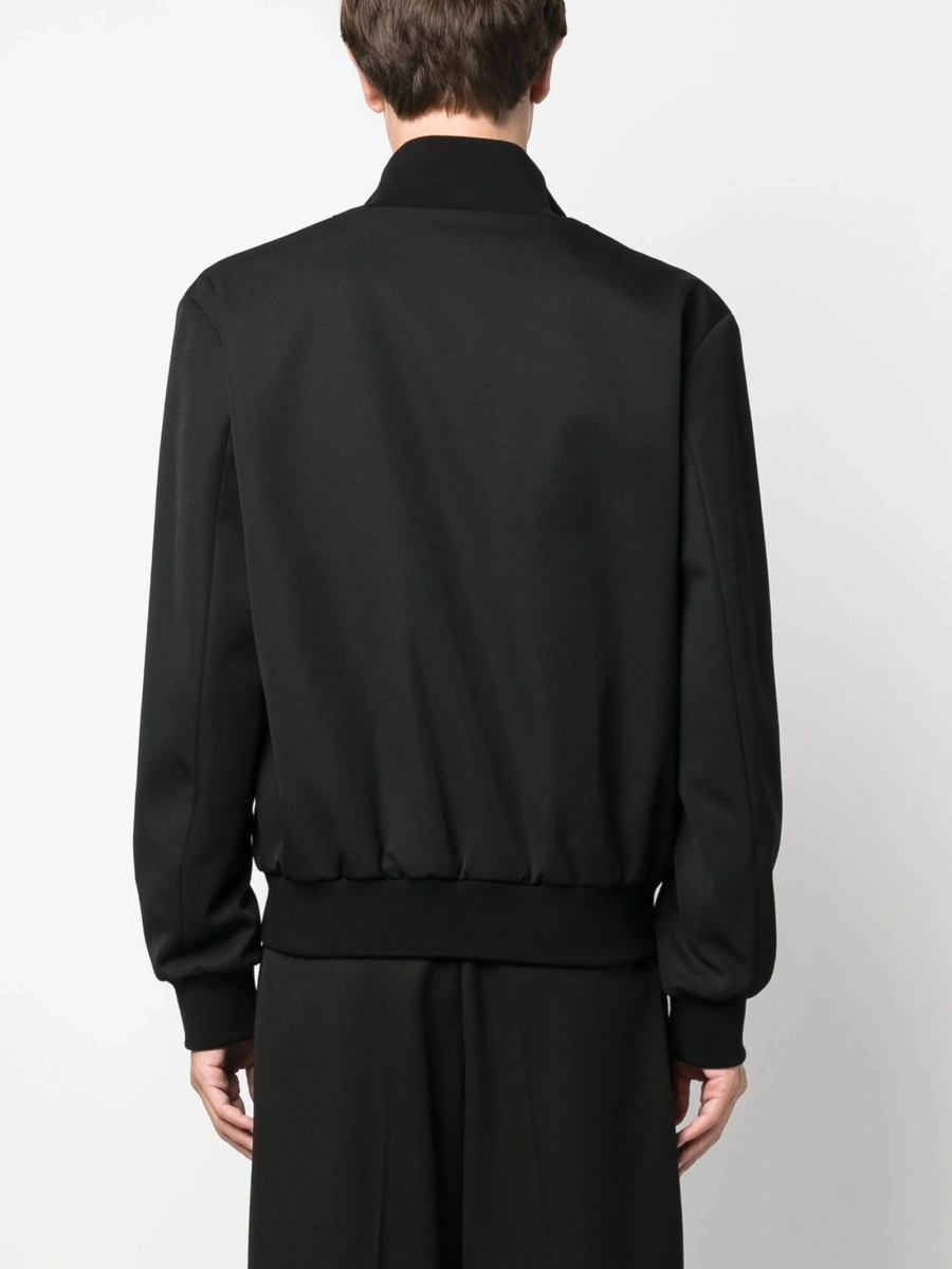 Bomber jacket DSQUARED2 neagra din polyester si lana - Img 4