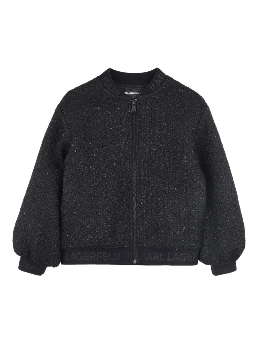 Bomber jacket Karl Lagerfeld neagra - Img 3
