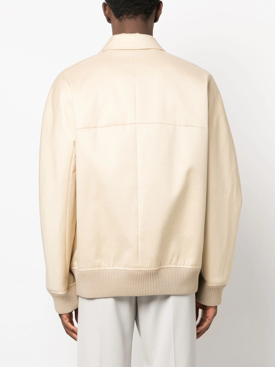 Bomber jacket Lanvin neutra din bumbac - Img 4