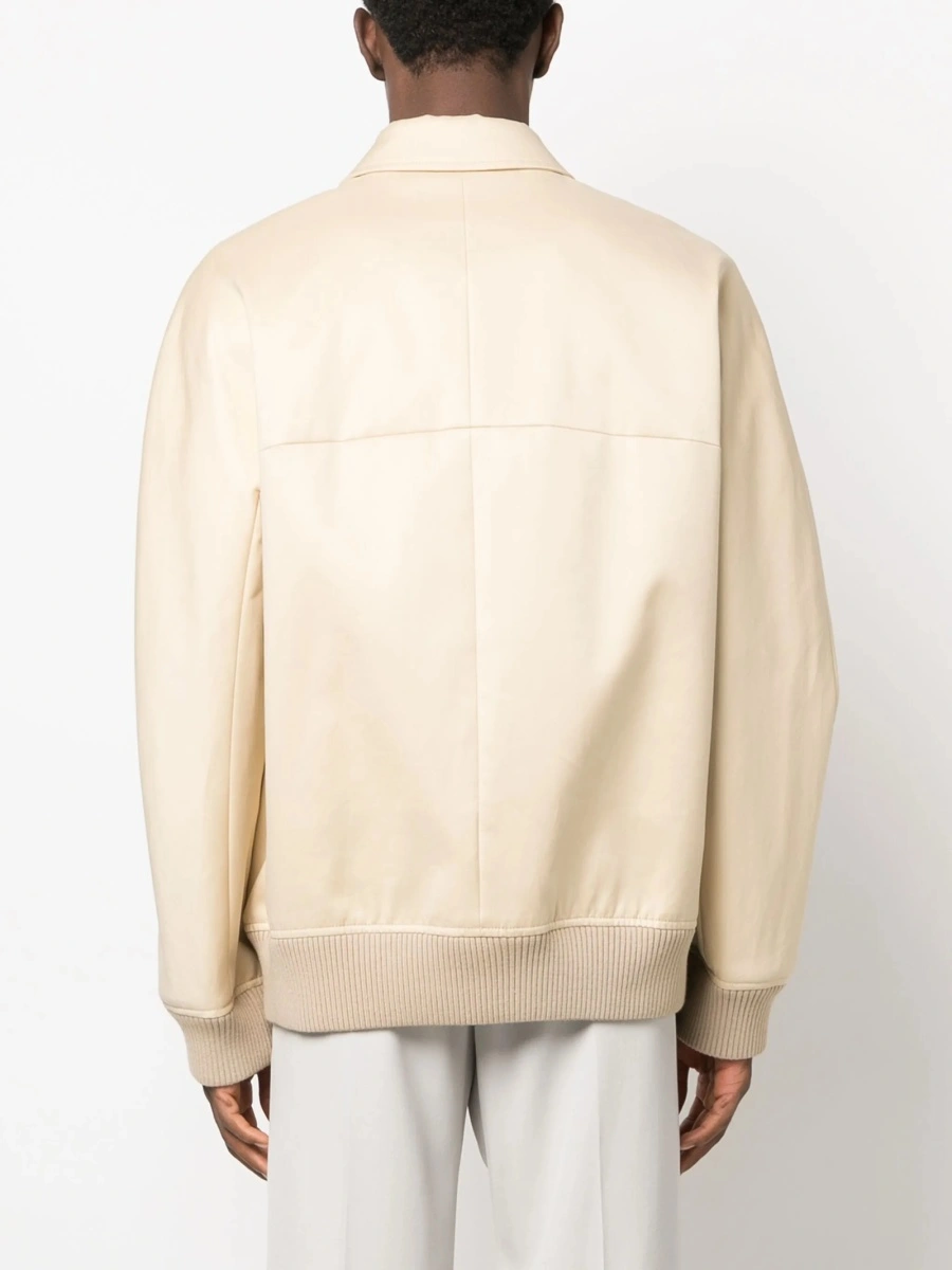 Bomber jacket Lanvin neutra din bumbac - Img 4