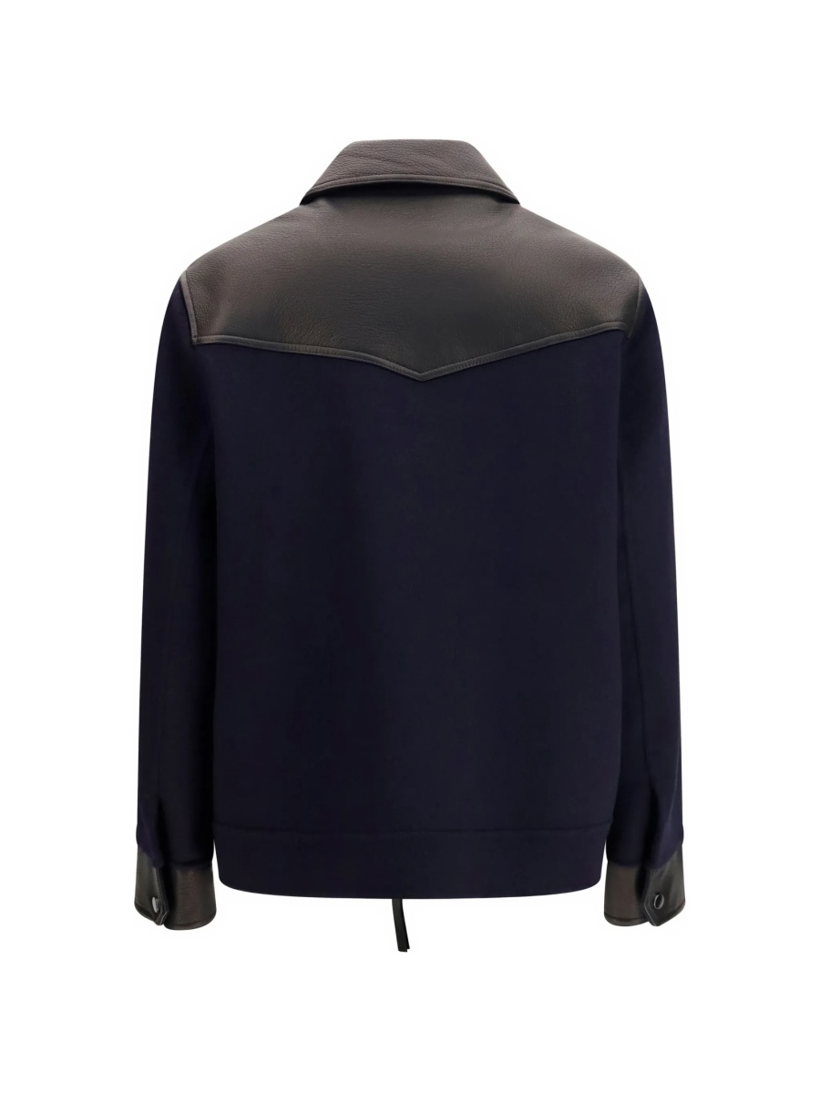 Bomber jacket P.A.R.O.S.H. albastra din lana - Img 2