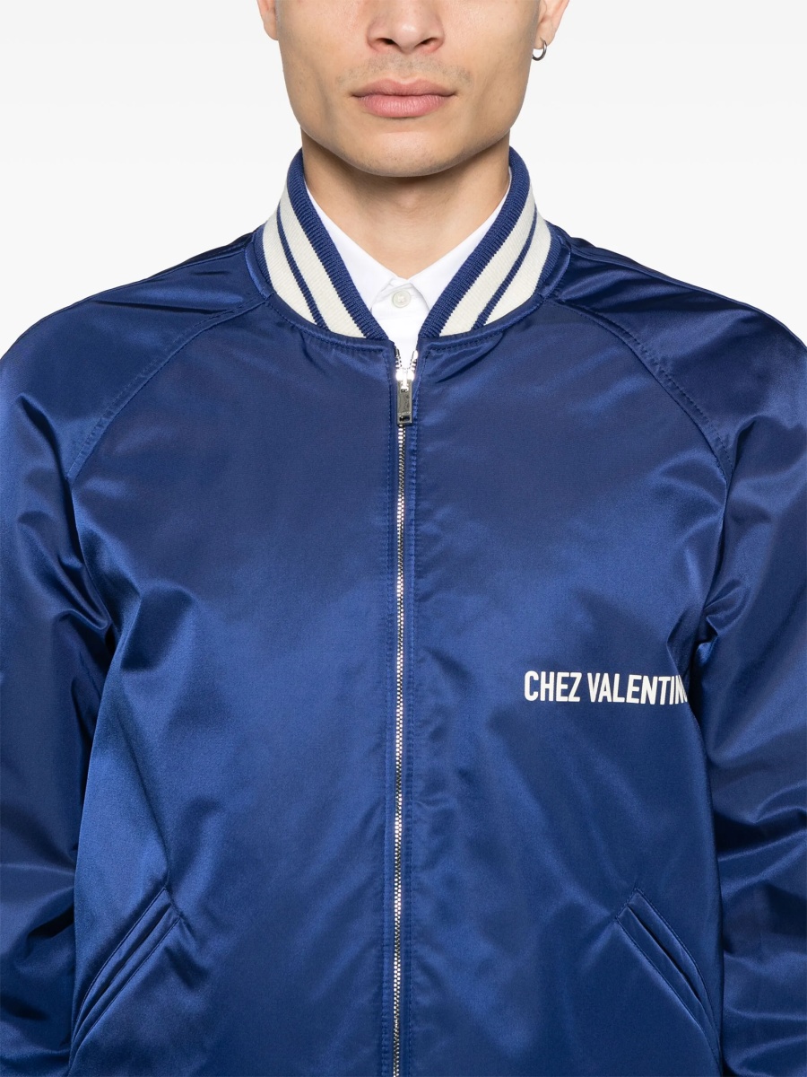 Bomber jacket Valentino Garavani albastra din poliamida - Img 5
