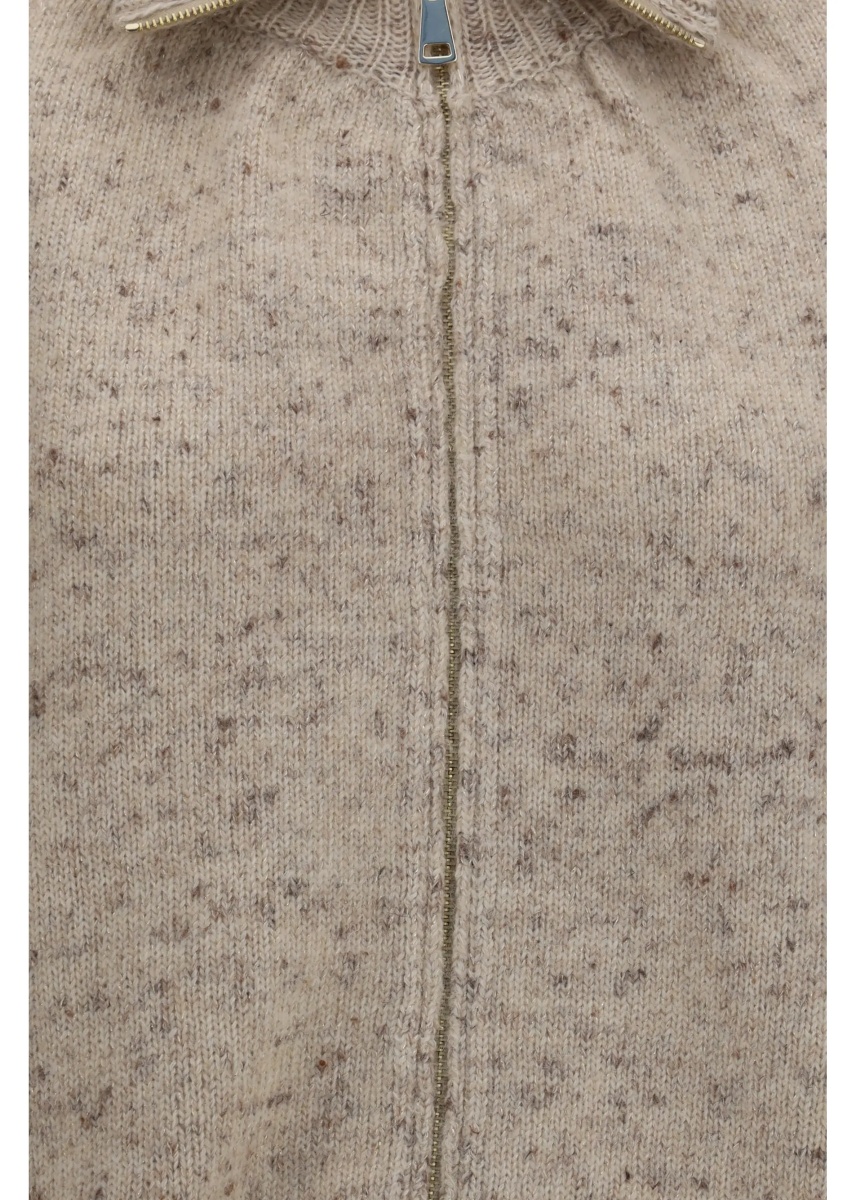 Bomber Oversized bouclé yarn Bomber Jacket with lurex - Img 3