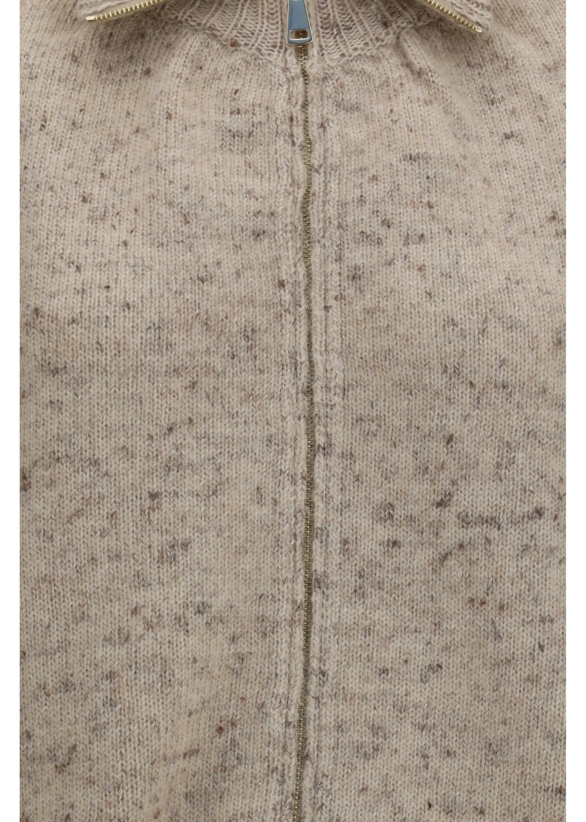 Bomber Oversized bouclé yarn Bomber Jacket with lurex - Img 3
