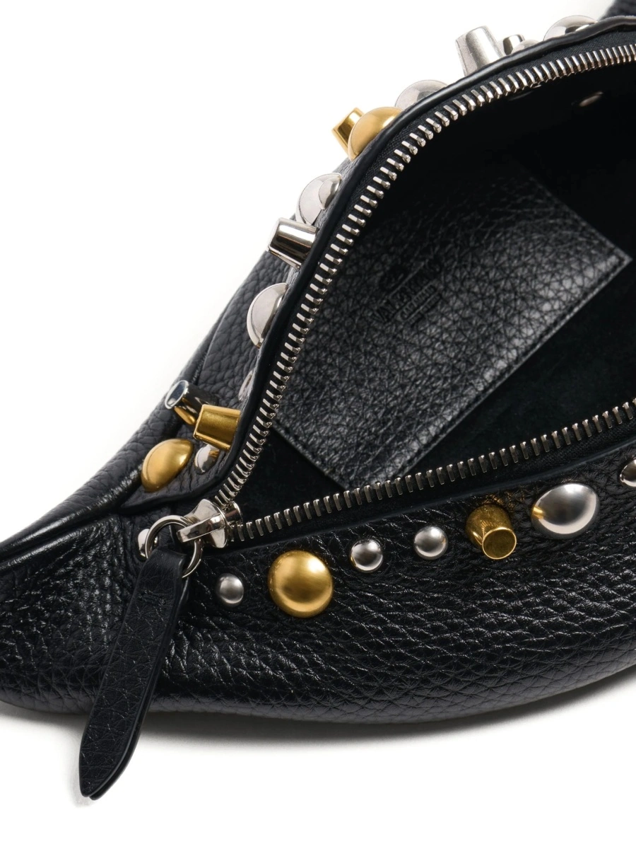 Borseta Valentino Garavani neagra din piele - Img 4