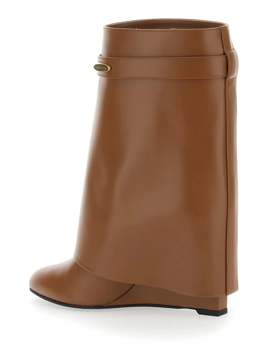 Botine Givenchy maro din piele - Img 3